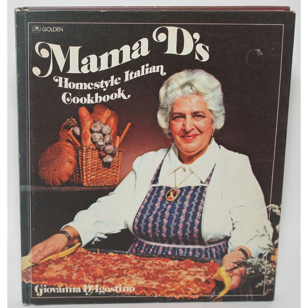 Mama D's Homestyle Italian Cookbook by Giovanna D'Agostino HC Golden 1975 Vintag